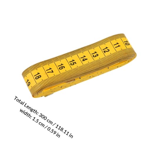 Kisangel 2 piezas cinta métrica flexible amarilla 120in miniatura 2