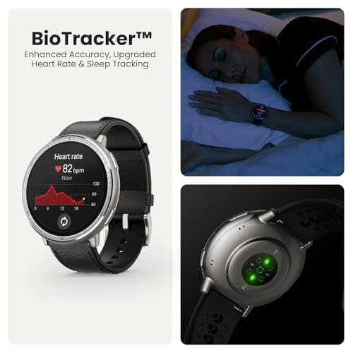 Image of Amazfit Active 2 Smart Watch 44mm, GPS Maps with Direction, Fitness Tracker, 10 Day Battery, Sleep Monitor, 160+ Sport Modes, Water Resistant, Black Silicone (Renewed)