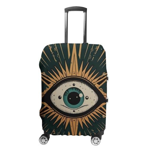 Evil Eye Travel Suitcase Protector Luggage Cover Protective Washable Anti-scratch Baggage Cover