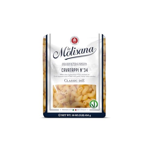 La Molisana Cavatappi N°34 Pasta, 16 oz, Premium Italian Durum Wheat Semolina, High Protein 14%, Bronze Die Cut Spiral Pasta for Superior Sauce Grip, Firm Al Dente Texture, Ideal for Mac & Cheese, Pasta Salads & Creamy Sauces, Made in Italy image 4