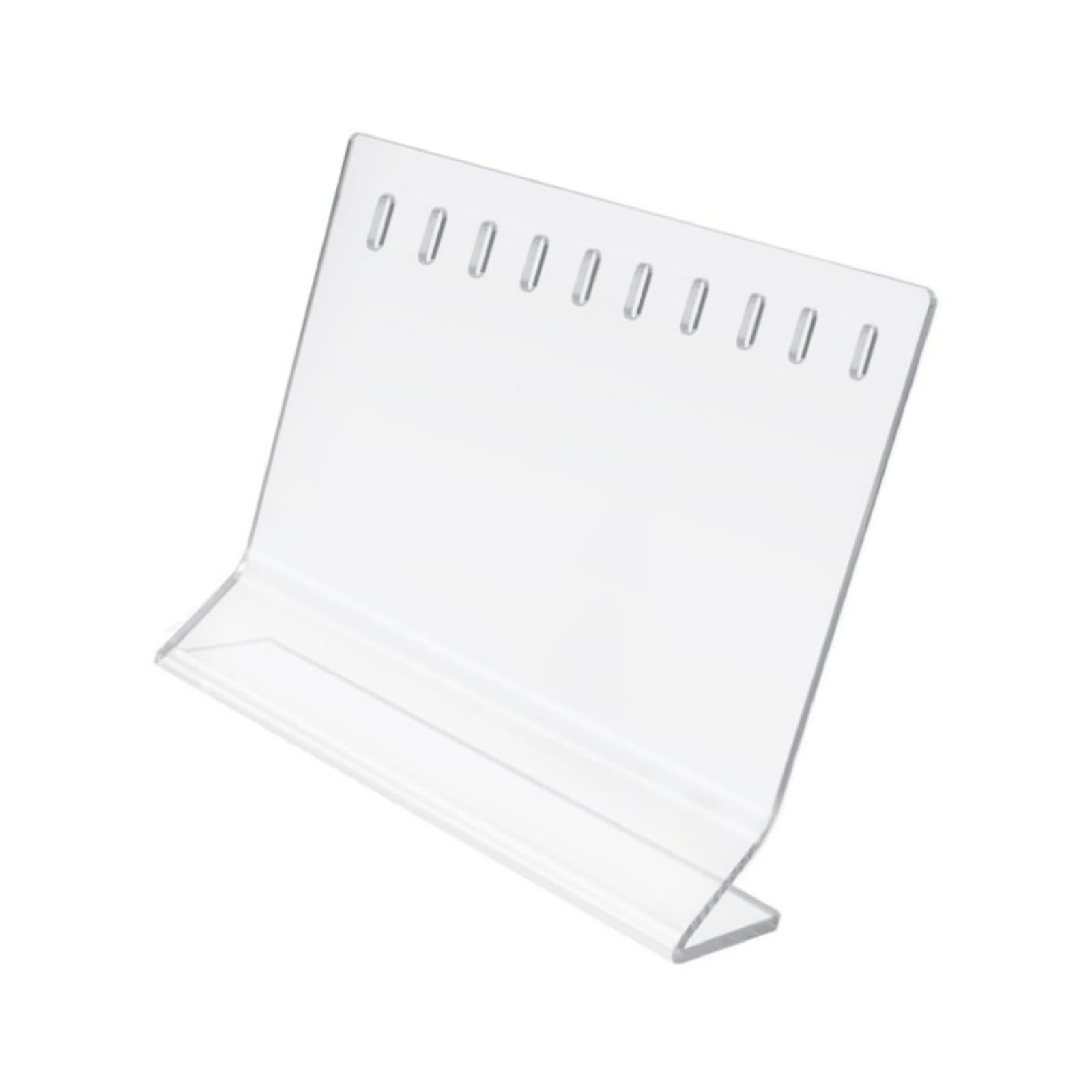 hogtnd Clear Acrylic Bait Storage Rack with 10 Sections for Optimal Viewing and Sturdy Design Clear Allurement Display Stand