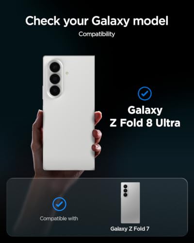 Image of Spigen GlasTR EZ FIT Pro Screen Protector for Galaxy Z Fold 8 Ultra, Fold 7 | 9H+ Tempered glass, Scratch resistance, Auto-align tray, Lab-tested 100% clarity, Original touch, Case-friendly, 2 Pack
