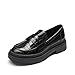 Produktbild DREAM PAIRS Damen Klassische Hamble Loafer, Bequeme Mokassins, Slippers Damen, Frauen Businessschuhe SCHWARZ/Stein/PU SDLS2211W-E Größe 41 (EUR)