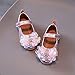 Summer And Autumn Fashion Girls Casual Shoes Colorful Sequins Bow Flat Lightweight Dress Shoes Baby (Pink, 6 Toddler)