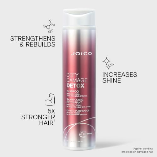 Joico Defy Damage Detox Shampoo, Tiefenreinigendes Shampoo, Entfernt Chlor, Kalk-, Metall- und Produktrückstände… – Ansicht 3