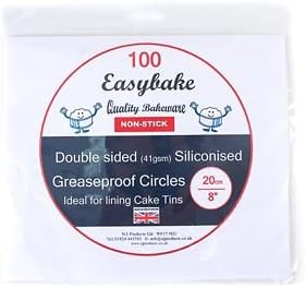 100 Lakeland Baking Parchment Liner Paper Circles 20cm - Non-Stick Silicone for Easy Release, Brown, 20cm (8") - Image 5