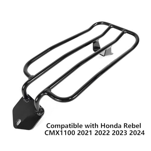 DREOOCAR Motorcycle Luggage Rack Rear Solo Seat Compatible with Honda Rebel CMX1100 CM1100 DCT Accessories 2021 2022 2023 Support Shelf Fender Cargo Rack Top Case Carrier Black - Image 6