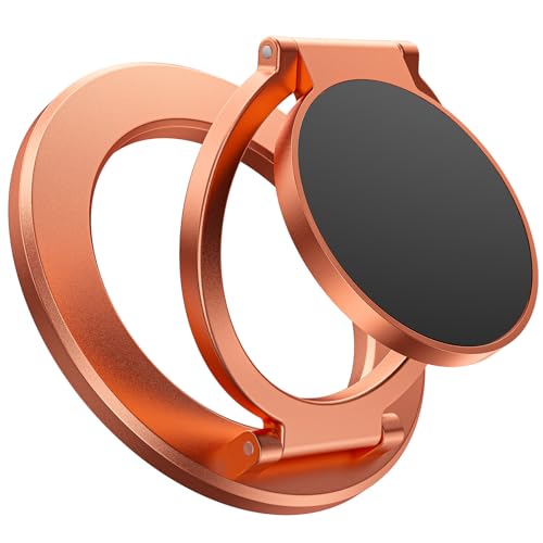 SUPERONE Magnetic Ring Holder for MagSafe Dual-Side Magnetics, Removable Gym Phone Grip with Kickstand for iPhone 17/16/15/14/13/12/ Series MagSafe Case All Phones Compatible with Magnetic Car Mount