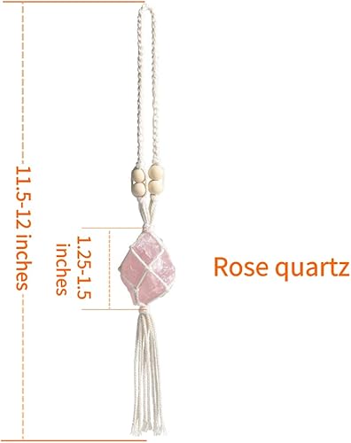 Miniatura 4 de VNVETYTO 2 piezas de cristales curativos Feng Shui, adorno colgante para automóvil, meditación colgante, adorno de ventana para decoración del hogar