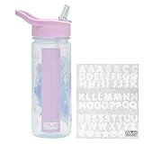 Disney Frozen Magic Personalised Sticker Water Bottle with Straw 500ml – Official Merchandise by Polar Gear, Kids Reusable Non Spill BPA Free Tritan – Ideal For School Nursery Sports Picnic - Image 4