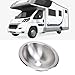 Xiuganpo Small Stainless Steel Round Sink, 13.23x10.63x4.72in Brushed Mirror Finish RV Kitchen Sink with Drain Accessories, Oval Bowl for Cars Boats Yachts RVs, 13.23x10.63x4.72 in