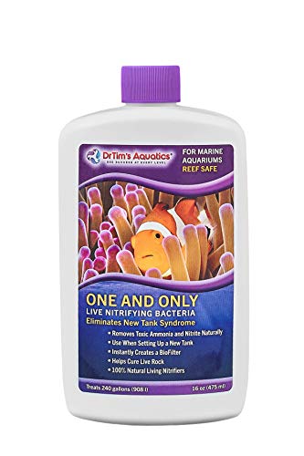 DrTim’s Aquatics One & Only for Reef Aquariums – 16 oz – Live Nitrifying Solution – Jumpstarts Cycling, Supports Biological Balance & Long-Term Water Stability