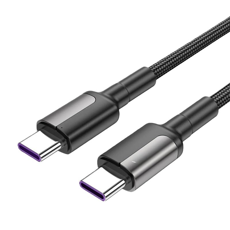 Cavo USB C a USB Tipo C Cavo PD 100W Fast Char/* ger Cord (100W Nero, 1m)