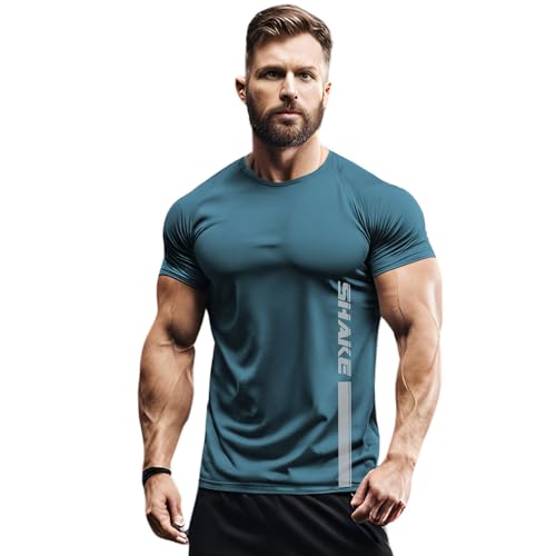 Image of 3Colours RGB Active Fit Men's Sports T-Shirt - Lightweight Quick Dry Polyester Gym & Running Wear-Shake