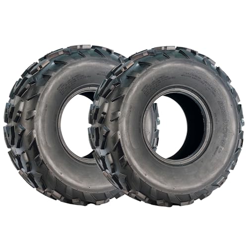 STMHOM 20x7-8 ATV UTV Tires for Mud Trail Set of 2 Heavy-Duty 4 Ply Tubeless All-Terrain Quad & UTV Rubber High-Traction Four Wheeler Front Tires with Sport Off-Road Performance