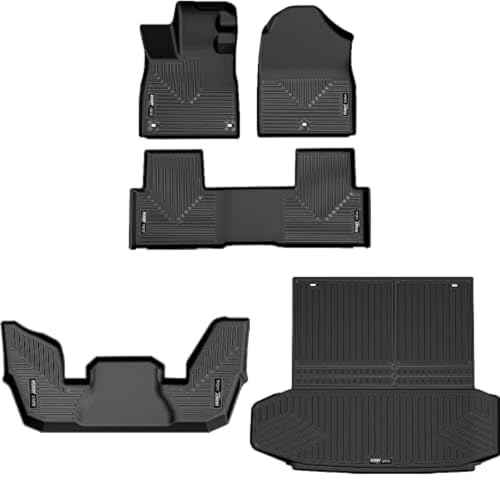 Husky Liners Weatherbeater Floor Mats | Fits 2023-2025 Honda Pilot | Front, 2nd & 3rd Row + Cargo, 5-pc. Black