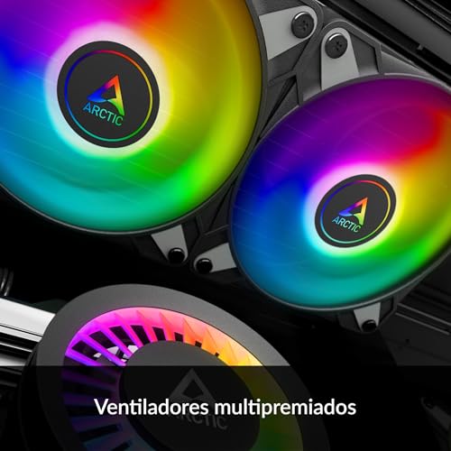ARCTIC Liquid Freezer III 280 A-RGB - Refrigeracion Liquida PC, AIO para CPU, Intel y AMD, Bomba eficiente controlada por PWM, Ventilador: 200–1900 rpm, LGA1851 y LGA1700 Contact Frame - Negro - imagen 10