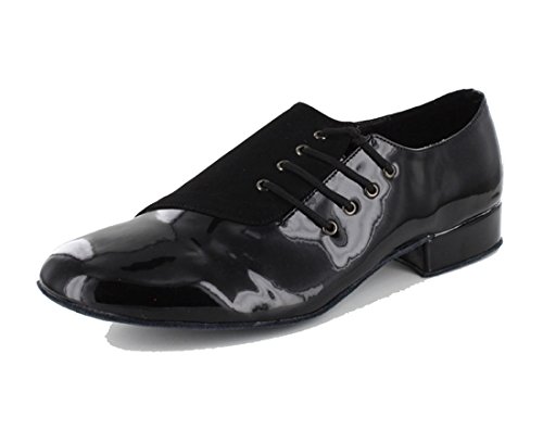 MGM-Joymod Men's Classic Lace-up Comfort Social Dance Chacha Salsa Tango Jazz Rumba Ballroom Latin Modern Dance Shoes/Black 8.5 M US