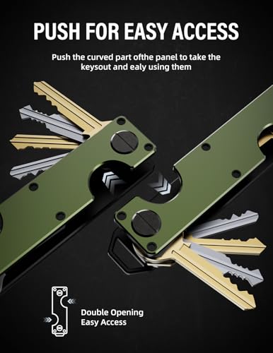 Key-Organizer-Key-Holder-Compact-Key-Case-Minimalist-Metal-Key-Chain-Key-Holder-for-Keychain-Secures-8-10-Keys-EDC