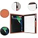 Konper Classic Padfolio/Junior Portfolio Folder Case, Business A5 Binder Organizer Notepad for Men Women, 5 x 8 Writing Pad Included, Orange