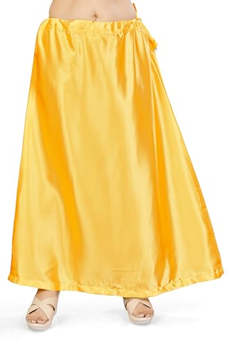 Image of Madhu Fashion Women's Satin Saree Petticoat Saree Underskirt