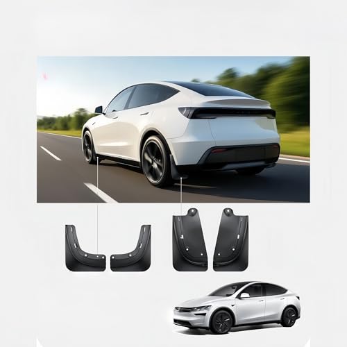 Guardabarros para coche Tesla Model Y que evitan daños de piedras en la pintura Juniper 4