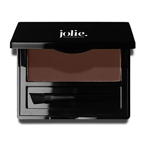 Jolie Brush on Brow Pressed Eye Brow Powder (Dark Brown)