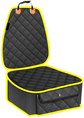 Image of Dog car seat Cover (Yellow, Frount Car Seat Cover)