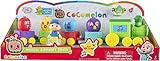 CoComelon Musical Alphabet Train with JJ-Features with Music,Sounds & Phrases-4 Alphabet Wagons,1 JJ Conductor Figure-Plays Clips of ‘ABC Song’-Toys for Kids and Preschoolers