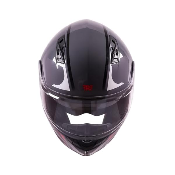Royal Enfield LIGHTWING Full FACE REWING I ABS GI Grey XL620 | Fit: Regular | Certification: ISI | Material : ABS | Type: Full face EPS Liner for Better Shock Absorption | Gender: Men's