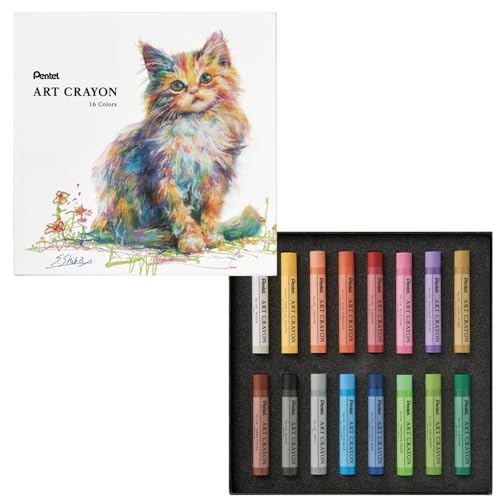 (未使用･未開封品)　ぺんてる クレヨン PTCR-16 16色セット 使い方集付 sdt40b8 Amazon.co.jp: ぺんてる クレヨン PTCR-16 16色セット 使い方集