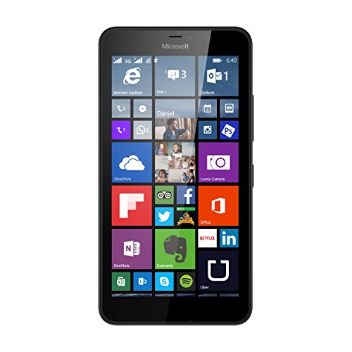 Microsoft Lumia 640 XL 3G Smartphone débloqué (5.7 Pouces - 8 Go) Noir (Import Espagne)