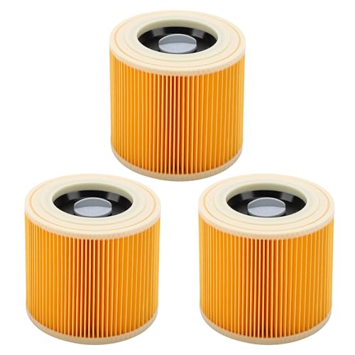 Karcher WD2 Filter Replacement Set for VC Series Vacuum Cleaners Compatible with WD2 WD3 WD3P SE 4001 SE 4002 Wet & Dry Hoover Vacuum Cleaner Part NO.KAR64145520 (3PCS)