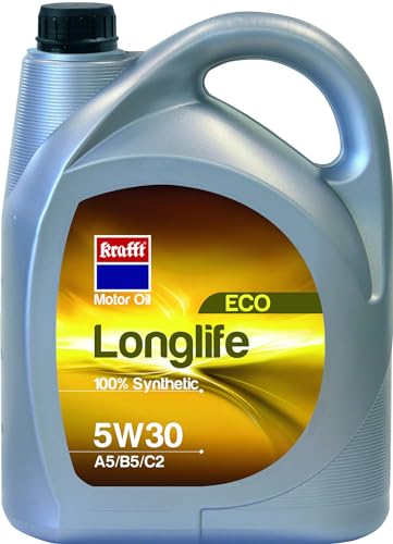 Krafft Aceite Motor 5W30 Longlife Eco Energy para Coches Diésel y Gasolina, 5L