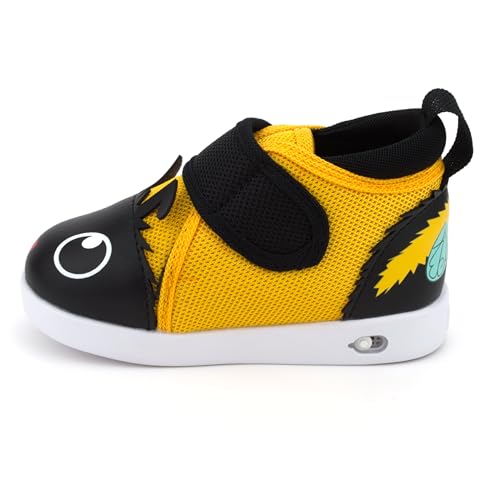 ikiki Squeaky Shoes for Toddlers/Little Kids (Bee, Black/Yellow, Size 3)