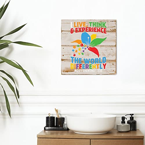 Panneau bois autisme décoration murale parent message inspirant - 6