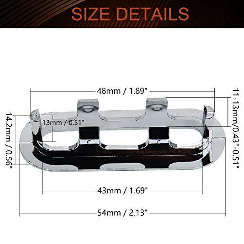 MroMax Sink Overflow Covers Bathroom Kitchen Basin Trim Oval Ring Caps Insert Spares Silver Tone 6 Pcs, 6 Pieces - Image 2