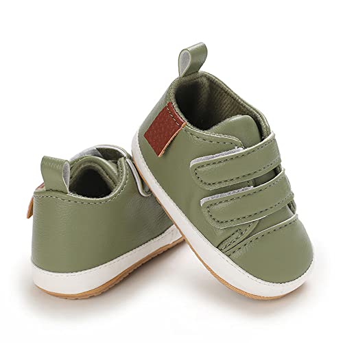 Image of Clowora Baby Boys Girls Shoes Non-Slip Rubber Sole Sneakers Infant First Walking Toddler Crib Shoes Newborn Loafers Flats.