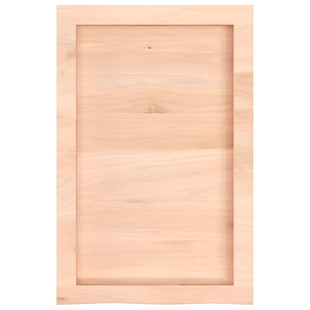 Blat umywalki 40 x 60 x (2-6) cm, lite drewno, nieobrobiony