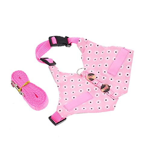 GARVALON 1 conjunto de roupas de coelho colete floral coelho vestido de hamster colete de verão cole