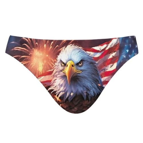 Men's Purple Galaxy Wolf Swim Briefs Bikini Swimsuit S 202a0002 - Main Image