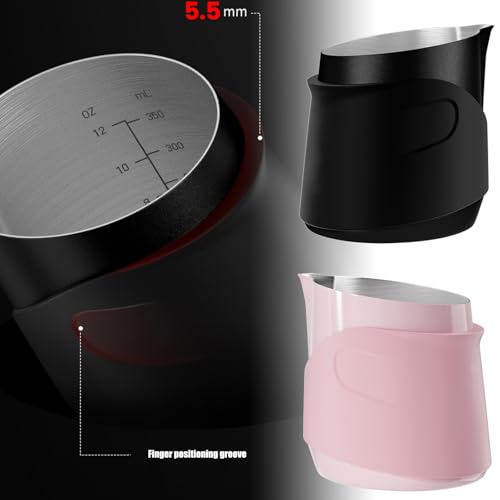 Accessoire d'art du café portable et pot à mousse sans poignée en inox - 4