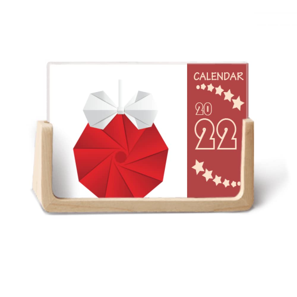 Origami résumé 2022 calendrier de bureau 12 mois DIYlab décoration noël