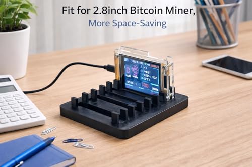 JUTIYAS Bitcoin Miner Stand, 4 Slots Stand for Lottery Miner, NerdMiner ESP32 Solo Miner Accessories Holder Stand(NOT Included Mining Machine) by JUTIYAS - Image 2