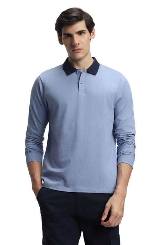 dennis lingo Men's Cotton Polo Neck Tshirt, Regular Fit Long Sleeve-picture-31