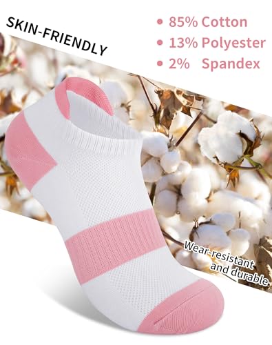 Image of 6 Pairs Ankle Socks for Women - Lightweight Low Cut No Show Casual Cotton Socks Breathable