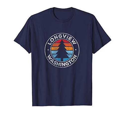 Longview Washington WA Vintage Graphic Retro 70s T-Shirt