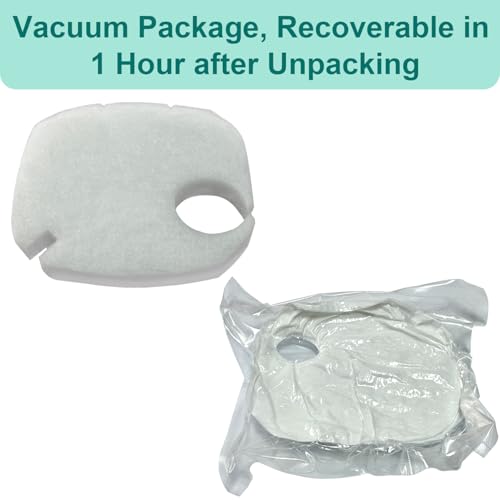 Image of 16 Pack Replacement Media Kit Compatible with AMOSIJOY 396GPH 3-Stage Canister External Aquarium Filter, Includes 6 White Pads, 2 Coarse Pads, 2 Activated Carbon, 2 Ceramic Rings & 4 Mesh Bags