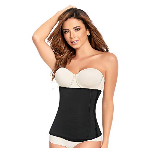 Ann Michell Women's Invisible Front Waist Trainer (XL, Black)