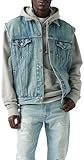 Levi's Gilet en jean décontracté pour homme, KENTUCKY BLUE VEST, XL